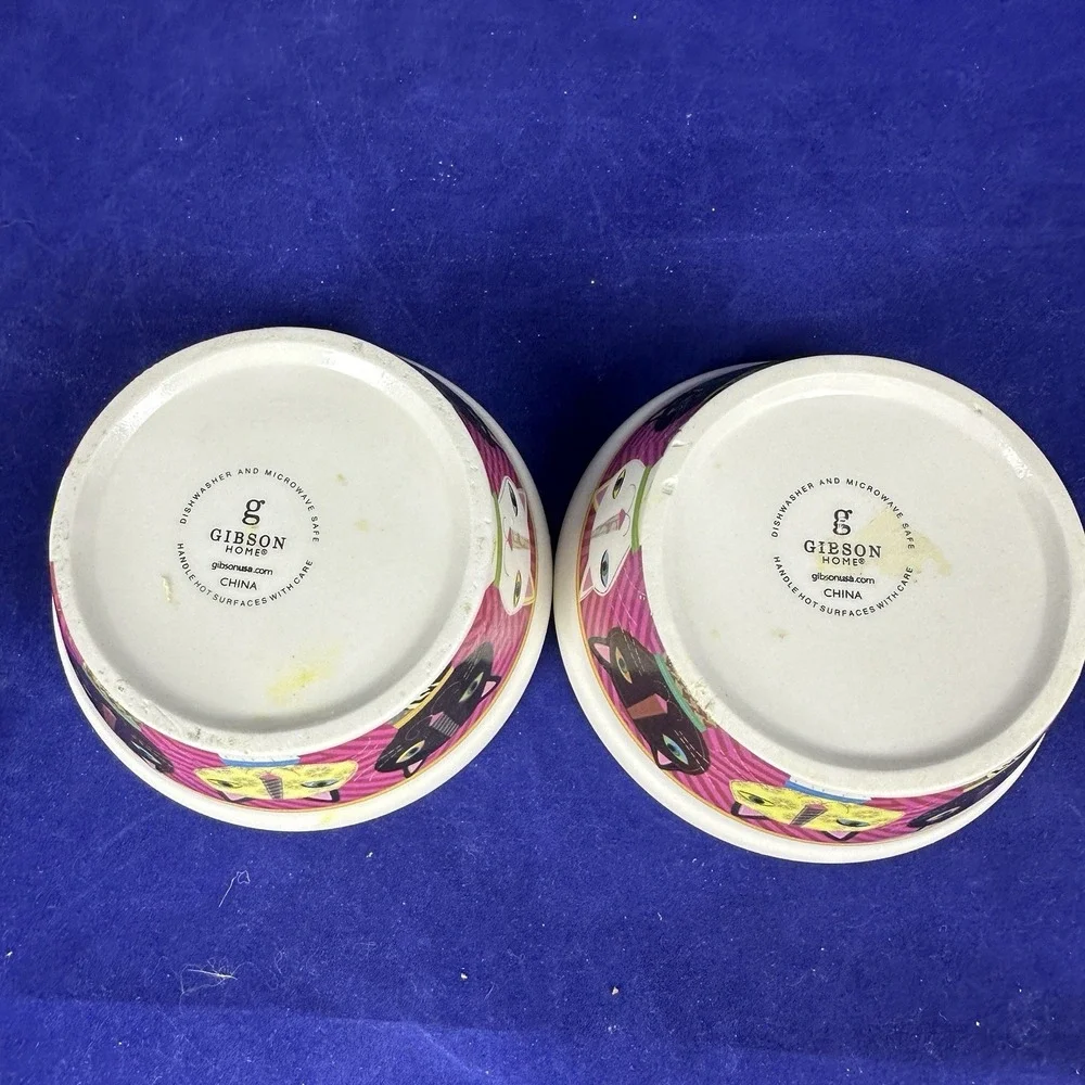 Trendy Cats Pet Bowl Gibson Home Colorful 4